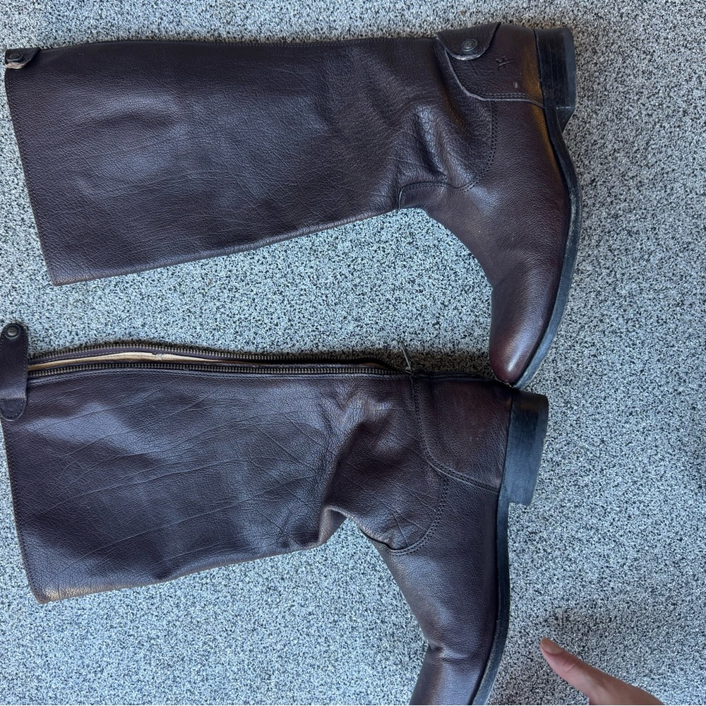 Frye Melissa Leather Riding Boots - Picture 6 of 10
